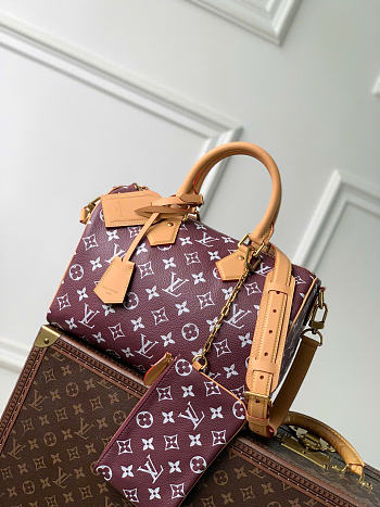 Kitlife Louis Vuitton Speedy P9 Bandoulière 25 Reversible Bag Dark Brown & Brown M2A455 32x22.5x18cm 