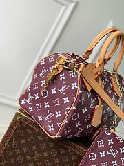 Kitlife Louis Vuitton Speedy P9 Bandoulière 25 Reversible Bag Dark Brown & Brown M2A455 32x22.5x18cm  - 2