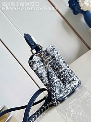 Kitlife Louis Vuitton Capucines Mini Bag Dark Blue & White M12960 21x13.6x8cm - 6