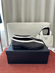 Kitlife Chanel Square-toe Black Leather Ballet Flats Shoes - 3