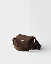 Kitlife Prada Explore Small Re-Nylon And Leather Shoulder Bag Dark Brown 1BH232 25x12.5x9.5cm  - 6