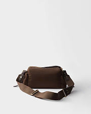 Kitlife Prada Explore Small Re-Nylon And Leather Shoulder Bag Dark Brown 1BH232 25x12.5x9.5cm  - 5