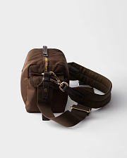 Kitlife Prada Explore Small Re-Nylon And Leather Shoulder Bag Dark Brown 1BH232 25x12.5x9.5cm  - 3