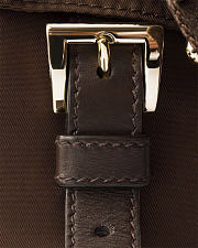 Kitlife Prada Explore Small Re-Nylon And Leather Shoulder Bag Dark Brown 1BH232 25x12.5x9.5cm  - 2