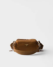 Kitlife Prada Explore Small Re-Nylon And Leather Shoulder Bag Brown 1BH232 25x12.5x9.5cm  - 1