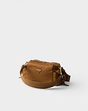 Kitlife Prada Explore Small Re-Nylon And Leather Shoulder Bag Brown 1BH232 25x12.5x9.5cm  - 3