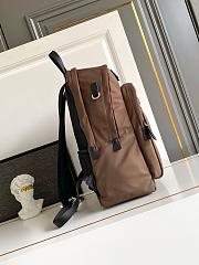 Kitlife Prada Re-Nylon and Saffiano Leather Backpack Brown 2VZ048 31x43.5x20cm - 4