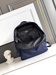 Kitlife Prada Re-Nylon and Saffiano Leather Backpack Dark Blue 2VZ048 31x43.5x20cm  - 6