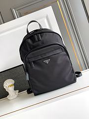 Kitlife Prada Re-Nylon and Saffiano Leather Backpack Black 2VZ048 31x43.5x20cm - 1