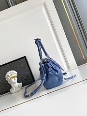 Kitlife Prada Karin Small Leather Bag Blue 1BA499 24x14x9cm - 3