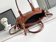 Kitlife Prada Karin Small Leather Bag Brown 1BA499 24x14x9cm  - 5