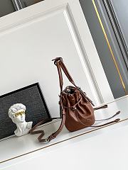 Kitlife Prada Karin Small Leather Bag Brown 1BA499 24x14x9cm  - 2