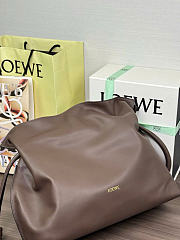 Kitlife Loewe Large Flamenco Clutch In Dark Brown Nappa Calfskin 38x14x29cm - 5