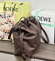 Kitlife Loewe Large Flamenco Clutch In Dark Brown Nappa Calfskin 38x14x29cm - 4