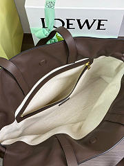 Kitlife Loewe Large Flamenco Clutch In Dark Brown Nappa Calfskin 38x14x29cm - 3