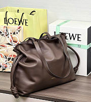 Kitlife Loewe Large Flamenco Clutch In Dark Brown Nappa Calfskin 38x14x29cm - 2