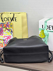 Kitlife Loewe Large Flamenco Clutch In Black Nappa Calfskin 38x14x29cm - 6