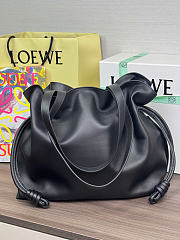 Kitlife Loewe Large Flamenco Clutch In Black Nappa Calfskin 38x14x29cm - 5