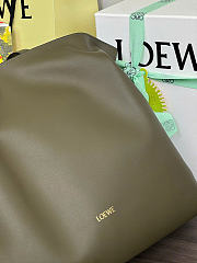 Kitlife Loewe Large Flamenco Clutch In Green Nappa Calfskin 38x14x29cm  - 5
