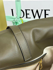 Kitlife Loewe Large Flamenco Clutch In Green Nappa Calfskin 38x14x29cm  - 4