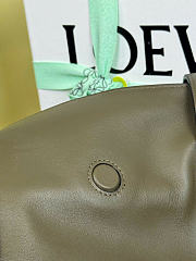 Kitlife Loewe Large Flamenco Clutch In Green Nappa Calfskin 38x14x29cm  - 3