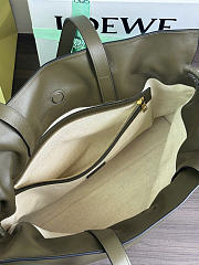 Kitlife Loewe Large Flamenco Clutch In Green Nappa Calfskin 38x14x29cm  - 2