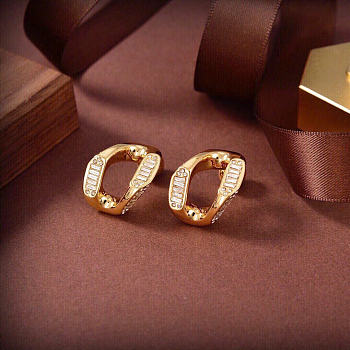 Kitlife Burberrry Earrings Gold 1