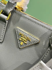 Kitlife Prada Galleria Mini Saffiano Leather Bag Gray 1BA916 21x12.5x8.5cm - 3