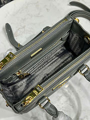Kitlife Prada Galleria Mini Saffiano Leather Bag Gray 1BA916 21x12.5x8.5cm - 2