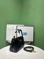 Kitlife Prada Galleria Mini Saffiano Leather Bag Black 1BA916 21x12.5x8.5cm - 6