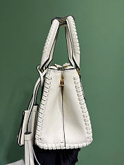 Kitlife Prada Galleria Mini Shaded Leather Top-Handle Bag White 1BA916 21x12.5x8.5cm  - 4