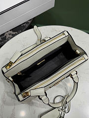 Kitlife Prada Galleria Mini Shaded Leather Top-Handle Bag White 1BA916 21x12.5x8.5cm  - 5