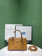 Kitlife Prada Galleria Mini Saffiano Leather Bag Brown 1BA916 21x12.5x8.5cm  - 1