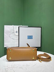 Kitlife Prada Galleria Mini Saffiano Leather Bag Brown 1BA916 21x12.5x8.5cm  - 2