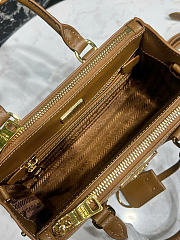 Kitlife Prada Galleria Mini Saffiano Leather Bag Brown 1BA916 21x12.5x8.5cm  - 4