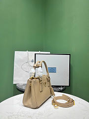 Kitlife Prada Galleria Mini Saffiano Leather Bag Beige 1BA916 21x12.5x8.5cm  - 2