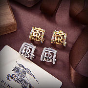 Kitlife Burberry Monogram Motif Earrings in Silver / Gold - 4