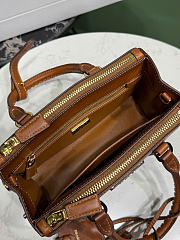 Kitlife Prada Galleria Mini Shaded Leather Top-Handle Bag Brown 1BA916 21x12.5x8.5cm  - 4