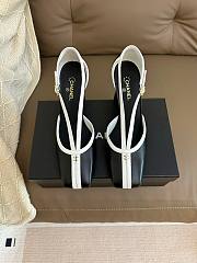Kitlife Chanel Mary Janes Heel Shoes Black Leather 85mm - 1