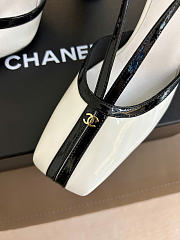 Kitlife Chanel Mary Janes Heel Shoes White Leather 85mm  - 6