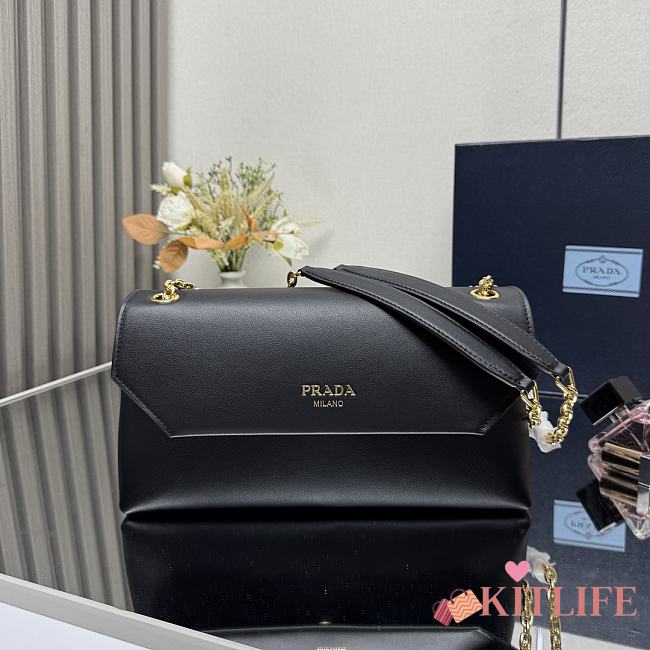 Kitlife Prada Doux Shoulder Bag Black 29x16x9.5cm - 1
