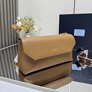 Kitlife Prada Doux Shoulder Bag Brown 29x16x9.5cm  - 3