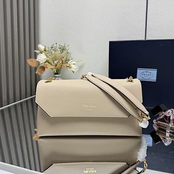 Kitlife Prada Doux Shoulder Bag Beige 29x16x9.5cm 