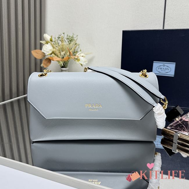 Kitlife Prada Doux Shoulder Bag Light Blue 29x16x9.5cm - 1