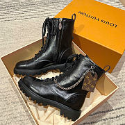 Kitlife Louis Vuitton District Ranger Ankle Boot Black 1AKHT2 - 4