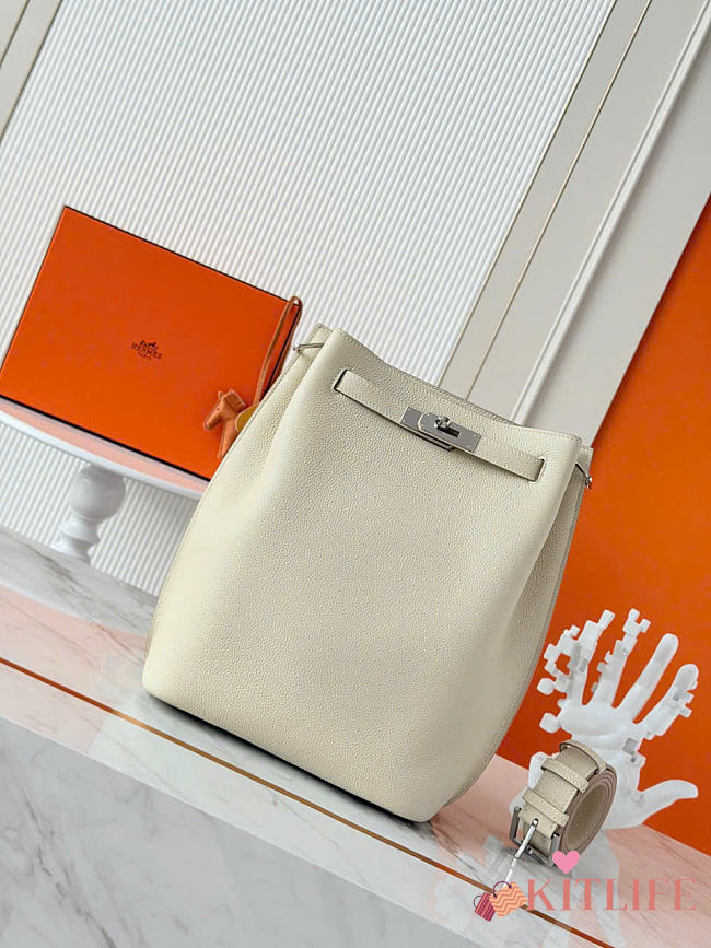 Kitlife Hermes Togo So Kelly Bag Cream 22cm  - 1