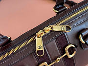 Kitlife Gucci Borsetto Medium Boston Bag Dark Brown Soft Leatherr 866732 28x15x10cm - 4
