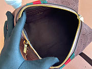 Kitlife Gucci Small Boston Bag With Web Dark Brown Soft, Perforated GG Suede A0070T 20x11x10cm - 3