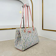 Kitlife Dior Small Shopping Bag Multicolor Dior Oblique Pastel Jacquard M1410 27x19x13.5cm  - 5