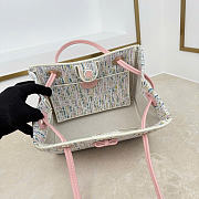 Kitlife Dior Small Shopping Bag Multicolor Dior Oblique Pastel Jacquard M1410 27x19x13.5cm  - 4